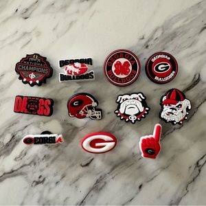 University of Georgia College UGA Corc Jibbitz Shoe Charms